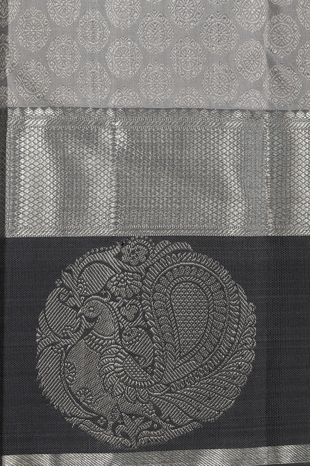 South Silk Grey Saree