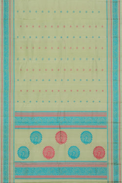 Image of Kanchi Silk Mint Green Saree