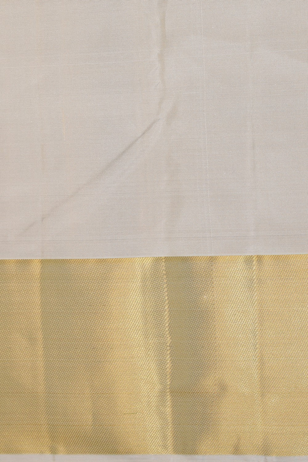 Kanchi Silk Classy Ivory Cream Saree