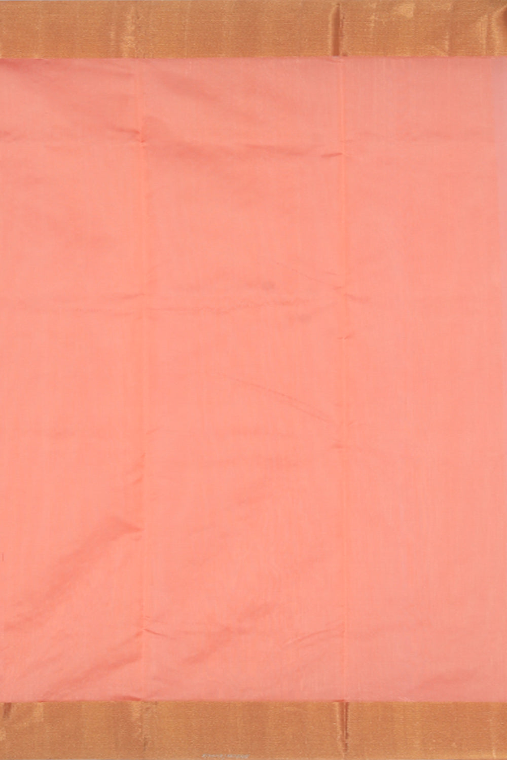 Image of Chanderi Cotton Silk Peach Saree