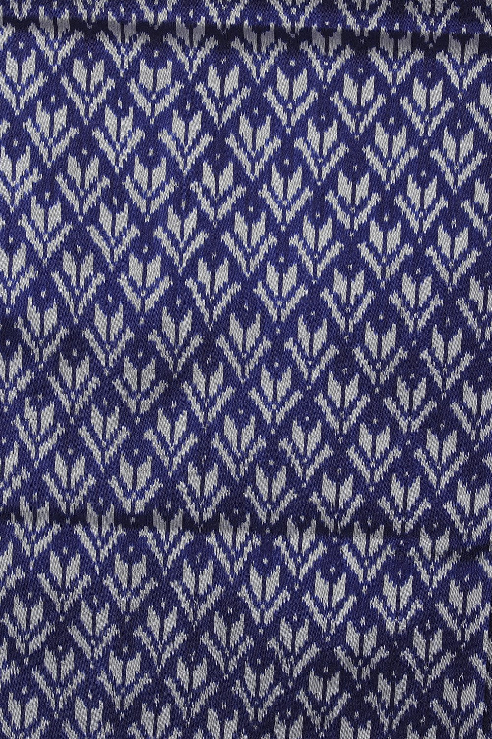 Image of Pochampally Ikat Silk Navy Blue Saree