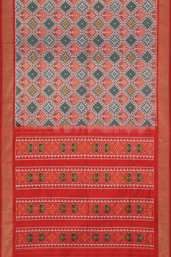 Image of Pochampally Ikat Silk Saree