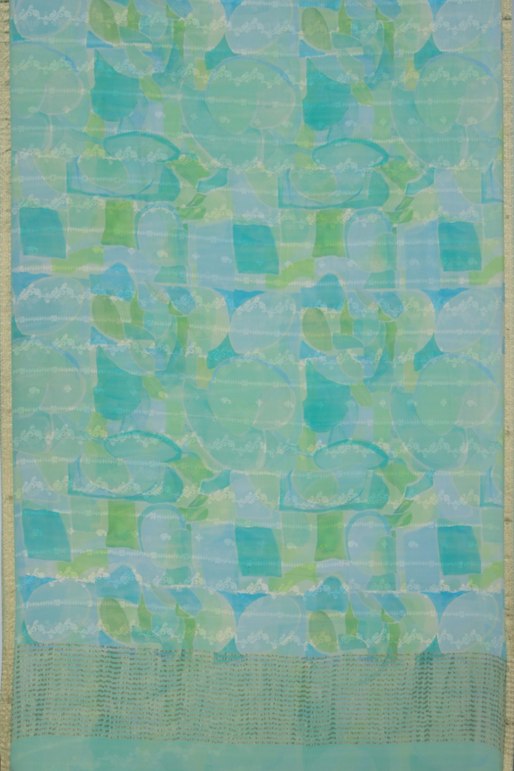 Image of Chiffon Pastel Green Saree