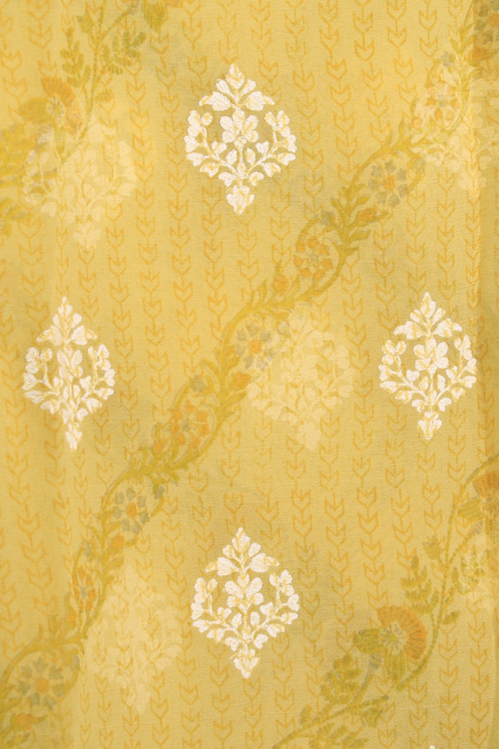 Collection of Chiffon Yellow Saree in a gallery layout