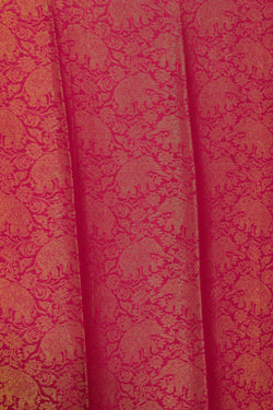 Image of Crepe Silk Brocade Pink Saree