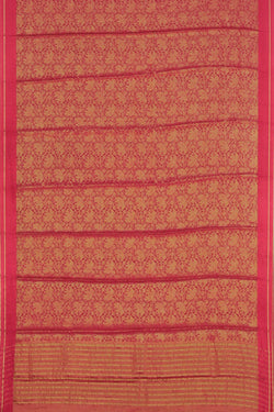 Image of Crepe Silk Brocade Pink Saree