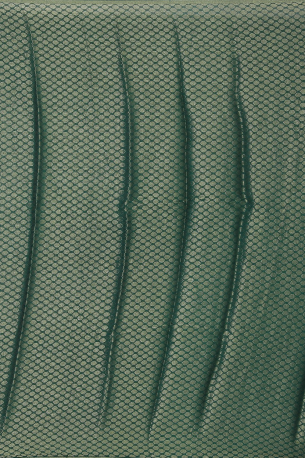 Image of Crepe Silk Brocade Green Saree