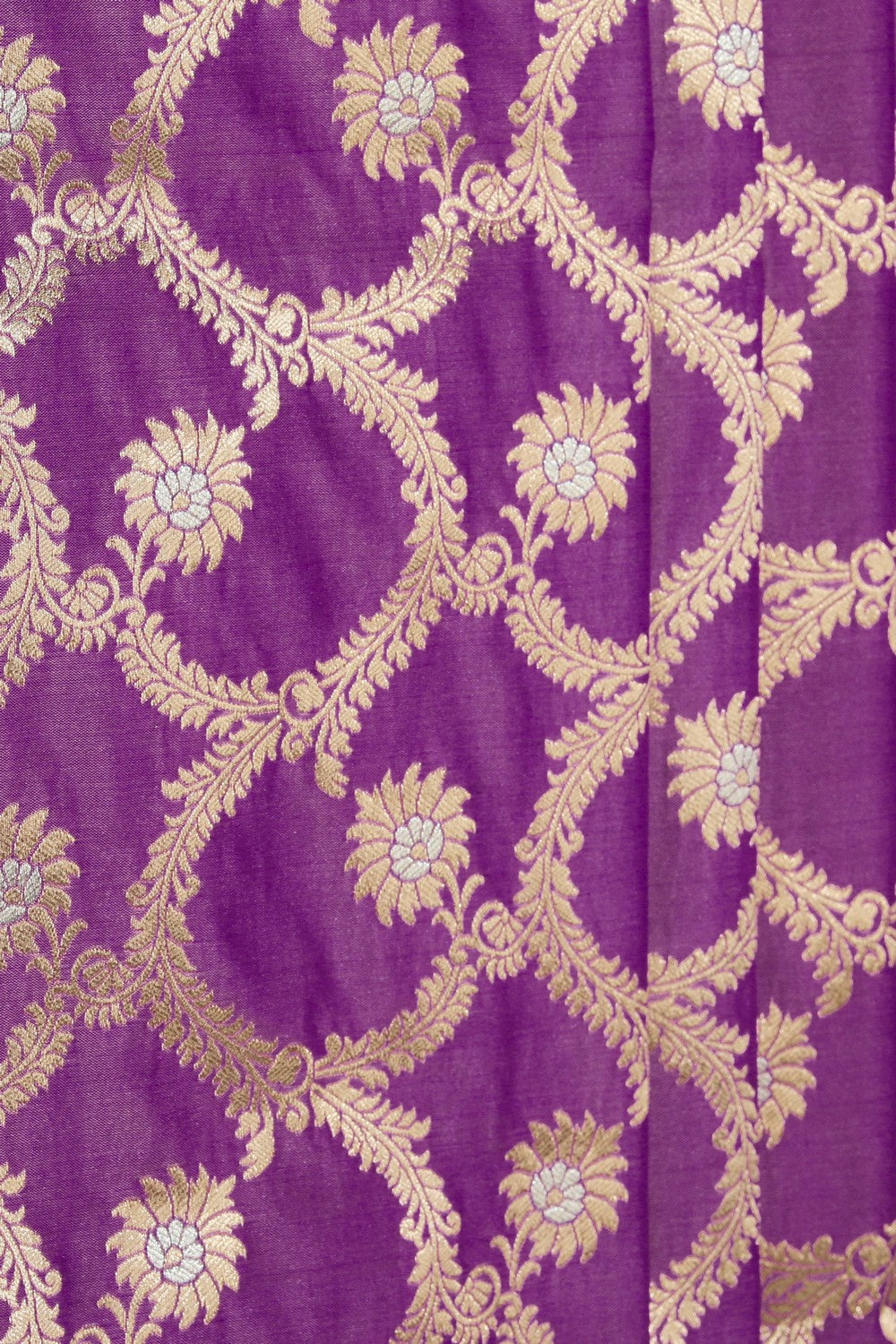 Collection of Banarasi Silk Purple Saree in a gallery layout