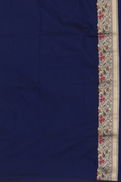 Collection of Banarasi Silk Navy Blue Saree in a gallery layout