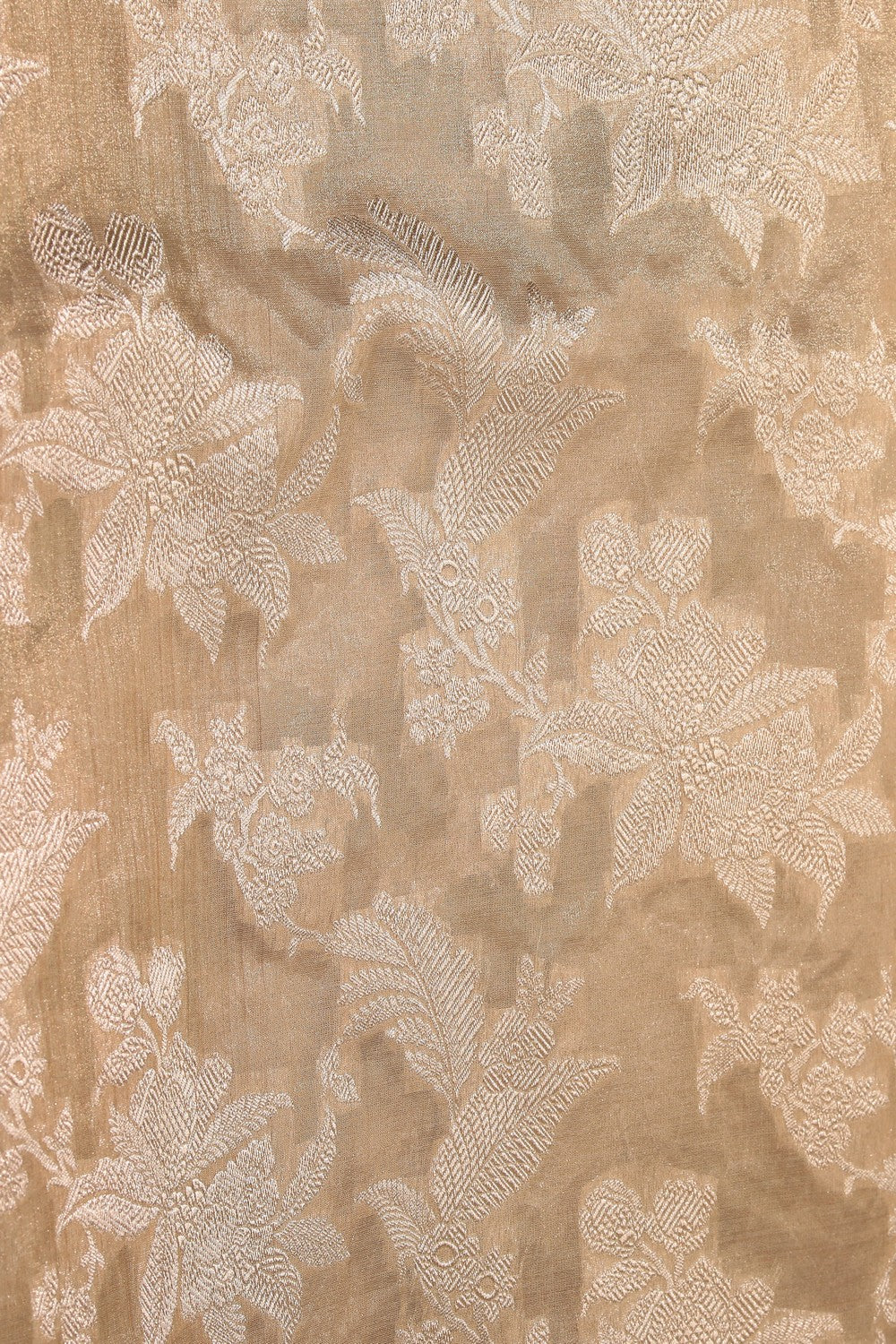 Image of Banarasi Tissue Silk Off-White Saree