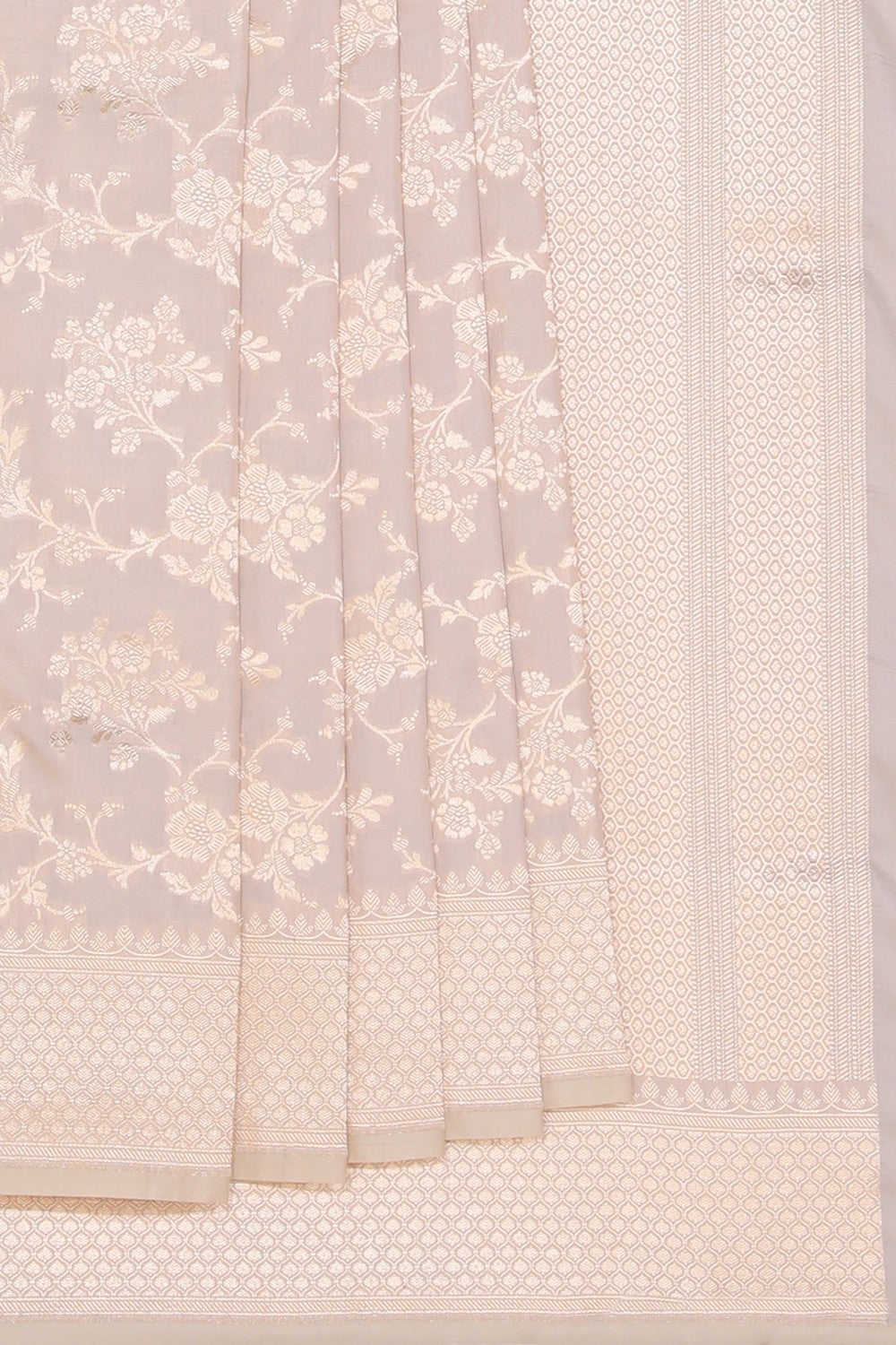 Collection of Banarasi Silk Off-White Saree in a gallery layout