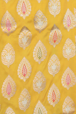 Image of Banarasi Silk Yellow Saree