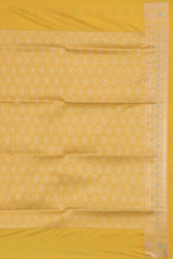 Image of Banarasi Silk Yellow Saree