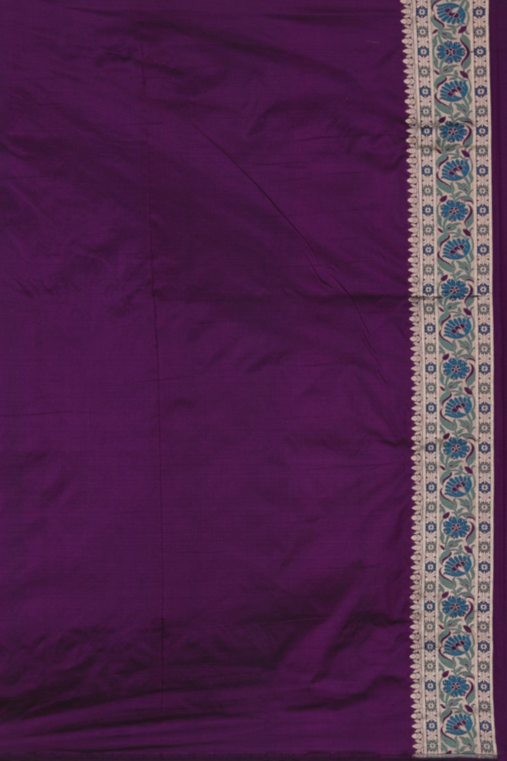 Collection of Banarasi Silk Violet Saree in a gallery layout