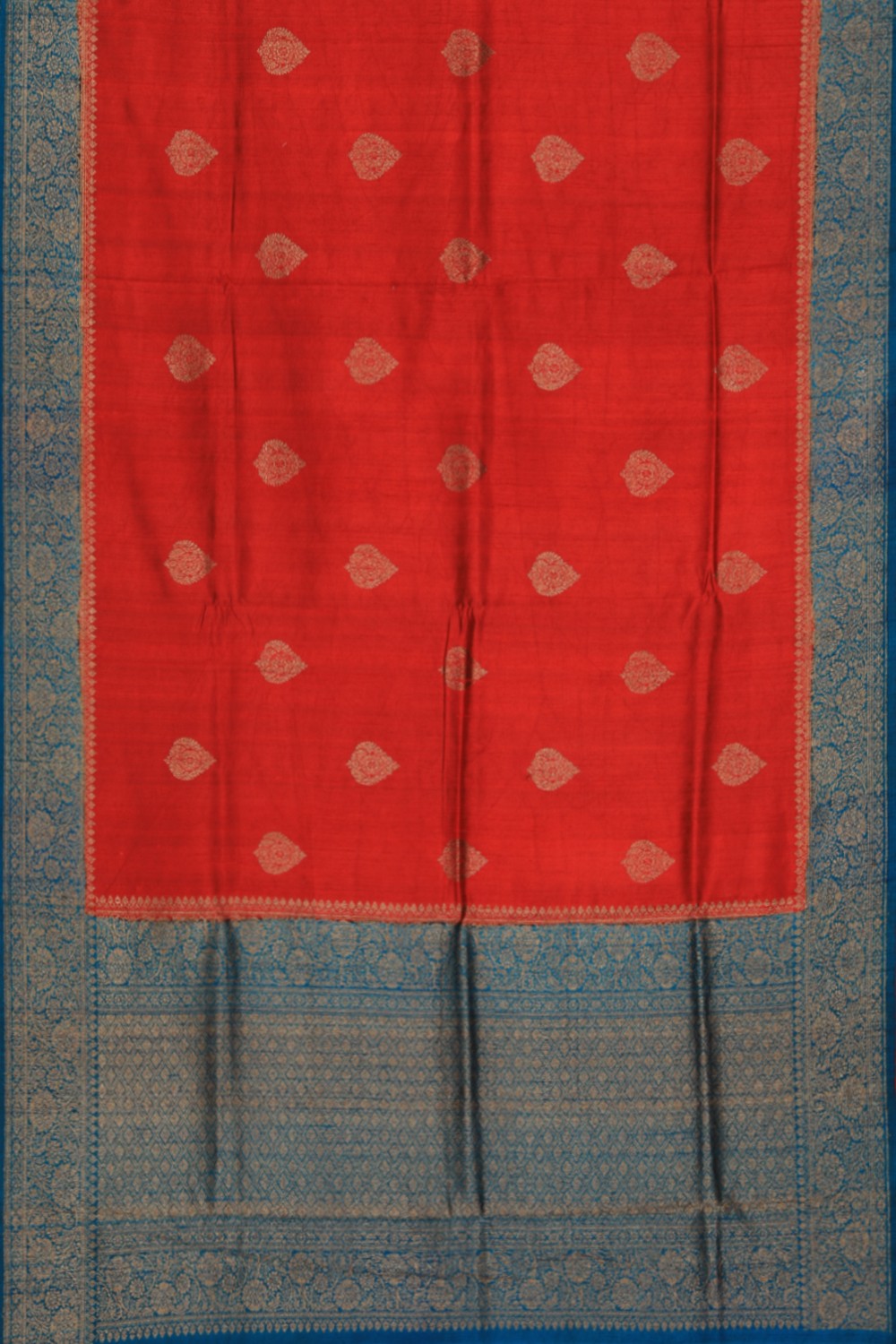 Collection of Banarasi Dupion Silk Red Saree in a gallery layout