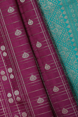 Image of Kanchi Silk Orchid Violet Saree