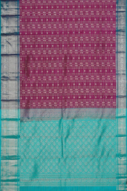 Image of Kanchi Silk Orchid Violet Saree