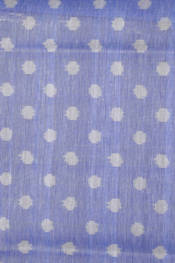 Image of Pochampally Ikat Linen-Silk Purple Saree