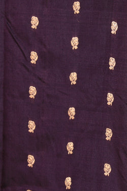 Collection of Banarasi Silk Deep Wine Violet Saree in a gallery layout