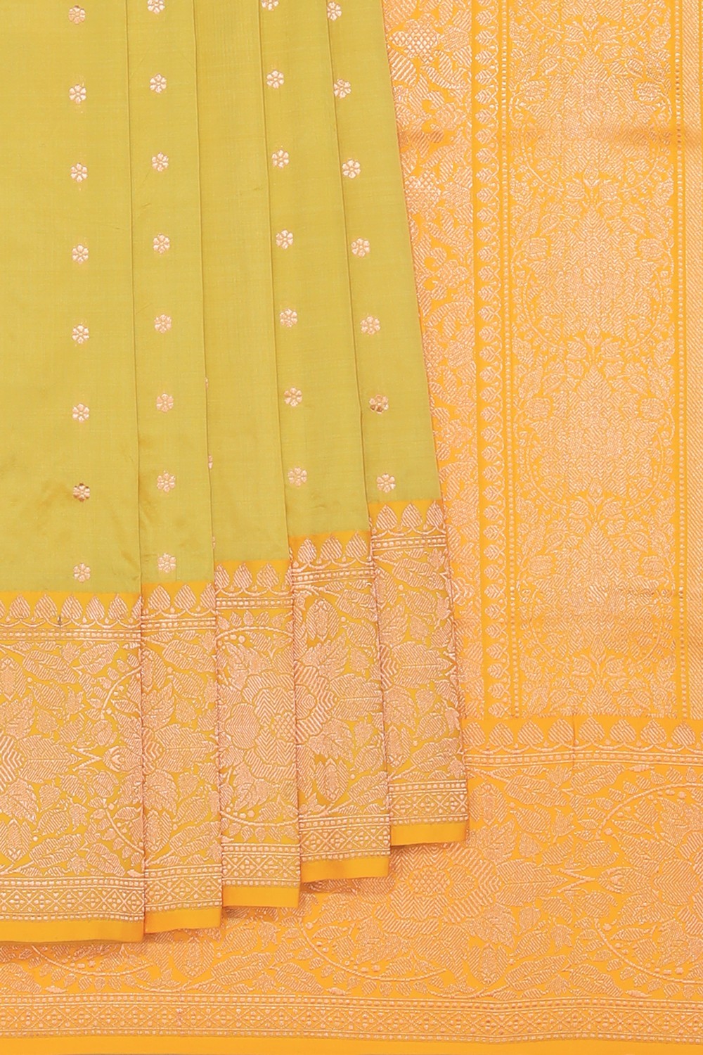 Collection of Banarasi Silk Mint Green Saree in a gallery layout