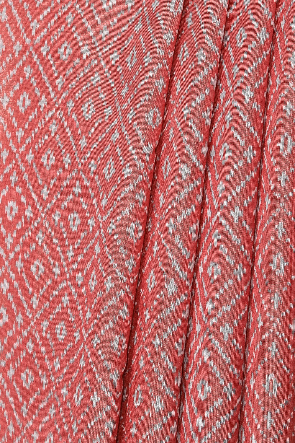 Pochampally Ikat Tissue Silk Pink Saree