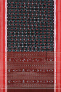 Collection of Sambalpuri Cotton Black Saree in a gallery layout