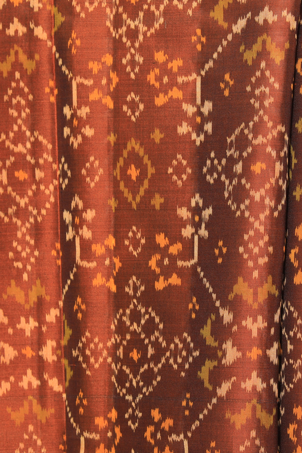 Rajkot Patola Silk Brown Saree