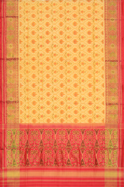 Image of Rajkot Patola Silk Beige Saree