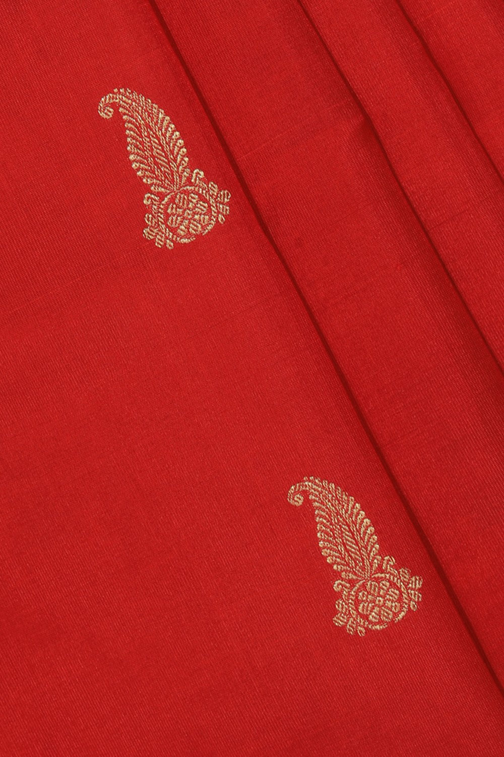 Image of Venkatagiri Silk Red Saree