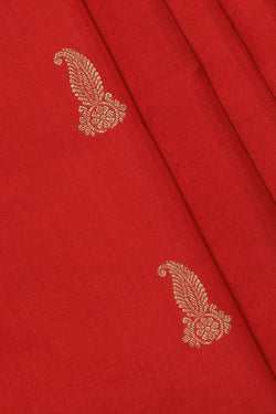 Image of Venkatagiri Silk Red Saree