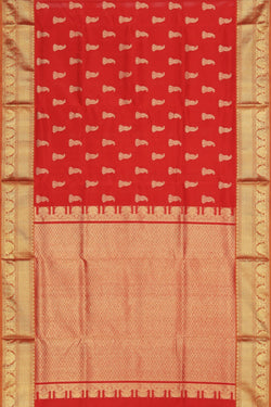 Image of Venkatagiri Silk Red Saree