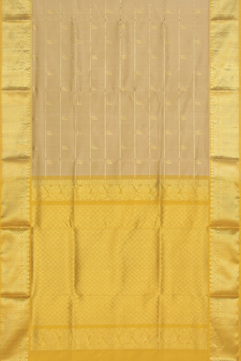 Collection of Venkatagiri Silk Ivory Cream Saree in a gallery layout