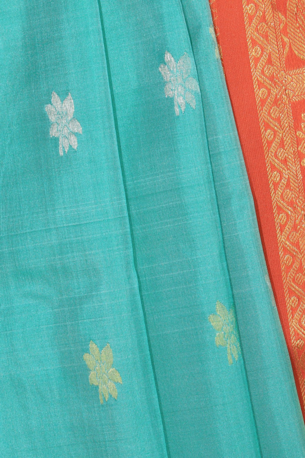 Venkatagiri Silk Sea Green Saree