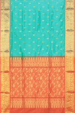 Image of Venkatagiri Silk Sea Green Saree