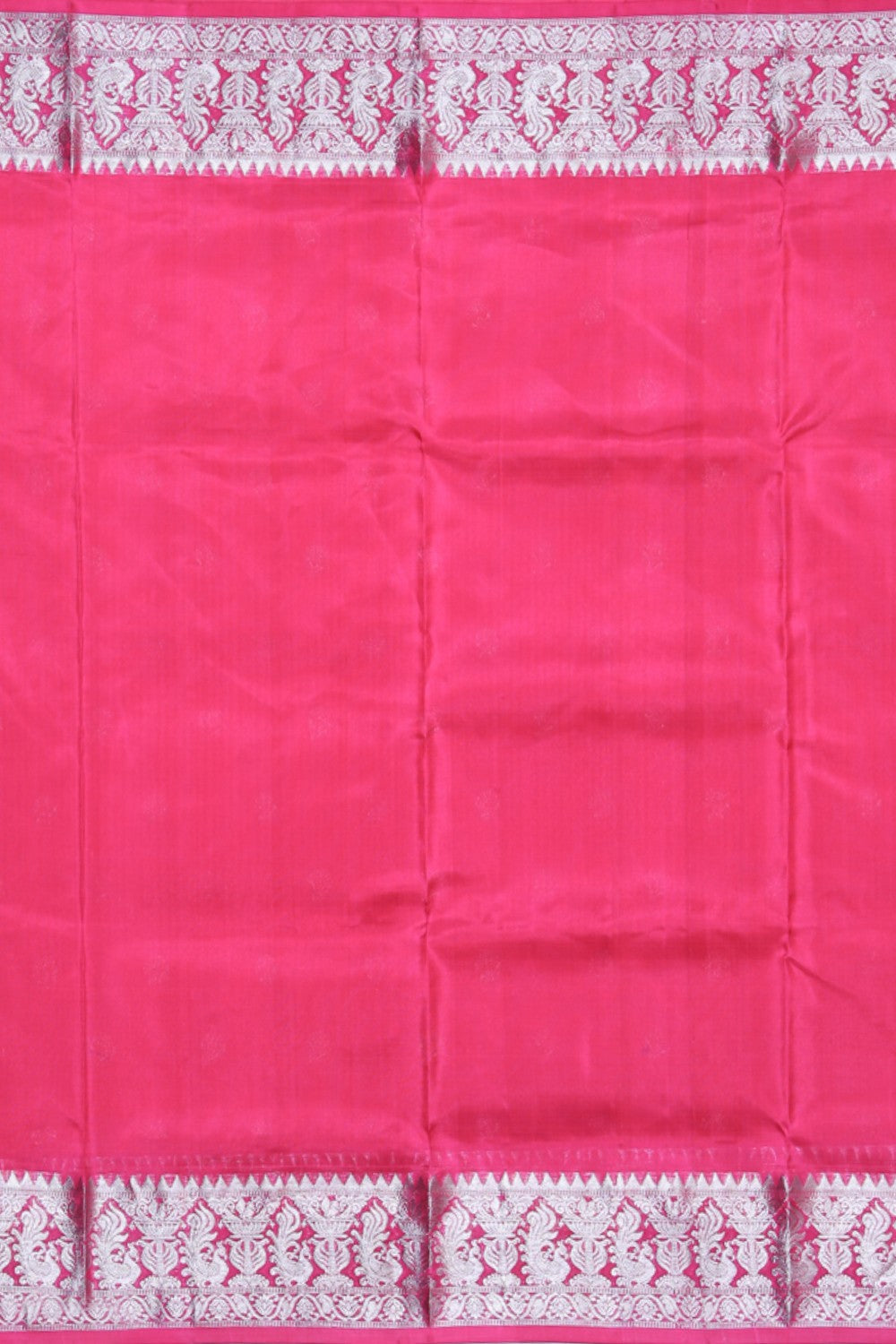 Collection of Venkatagiri Silk Fuchsia-Pink Saree in a gallery layout