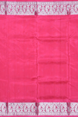 Collection of Venkatagiri Silk Fuchsia-Pink Saree in a gallery layout