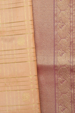 Collection of Venkatagiri Silk Beige Saree in a gallery layout