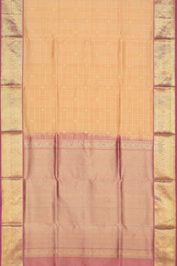 Collection of Venkatagiri Silk Beige Saree in a gallery layout