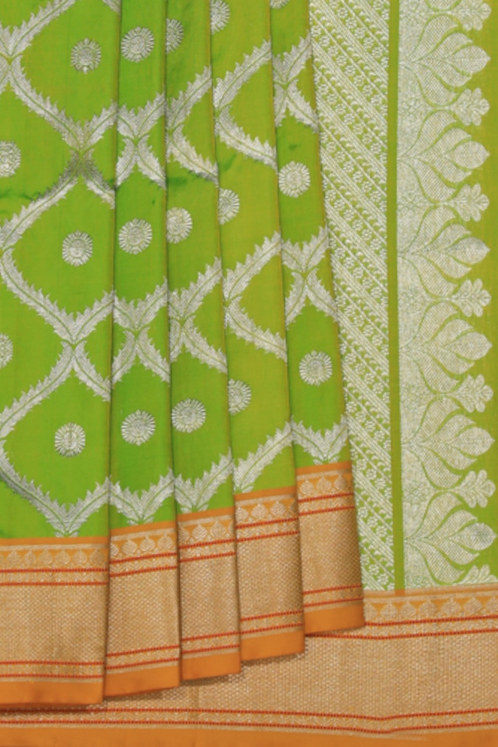 Venkatagiri Silk Vibrant-Green Saree