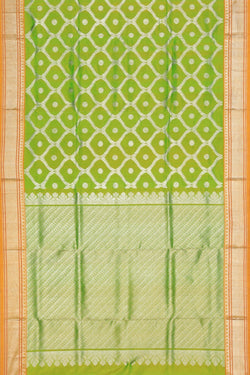 Image of Venkatagiri Silk Vibrant-Green Saree