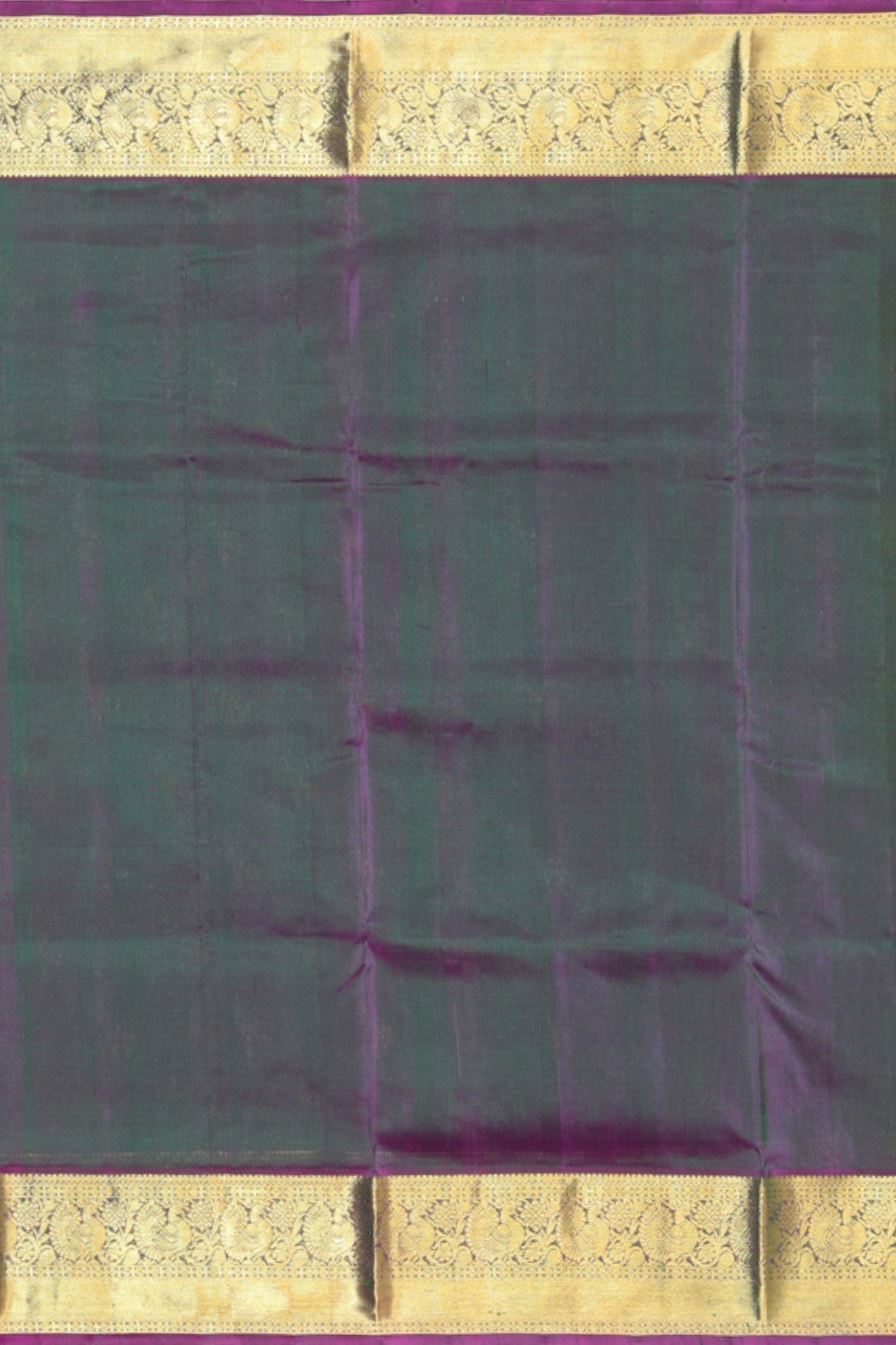 Collection of Venkatagiri Silk Green Saree in a gallery layout