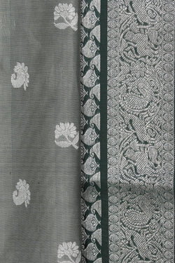 Collection of Venkatagiri Silk Grey Saree in a gallery layout