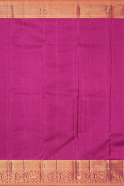 Image of Kanchipuram Silk Brocade Onion-Pink Saree