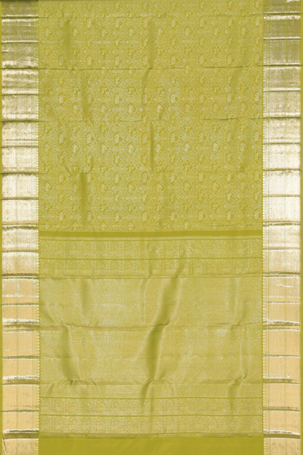 Collection of Kanchiputta Brocade Green Saree in a gallery layout