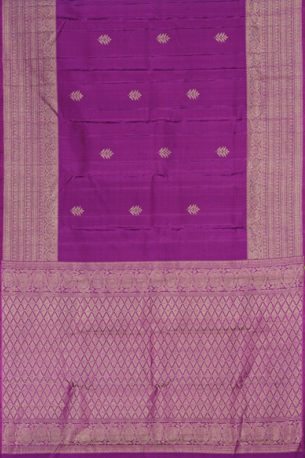 Kanchipuram Silk Violet Saree