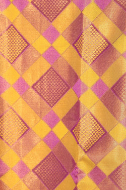 Collection of Kanchipattu Tissue Brocade Gold Saree in a gallery layout