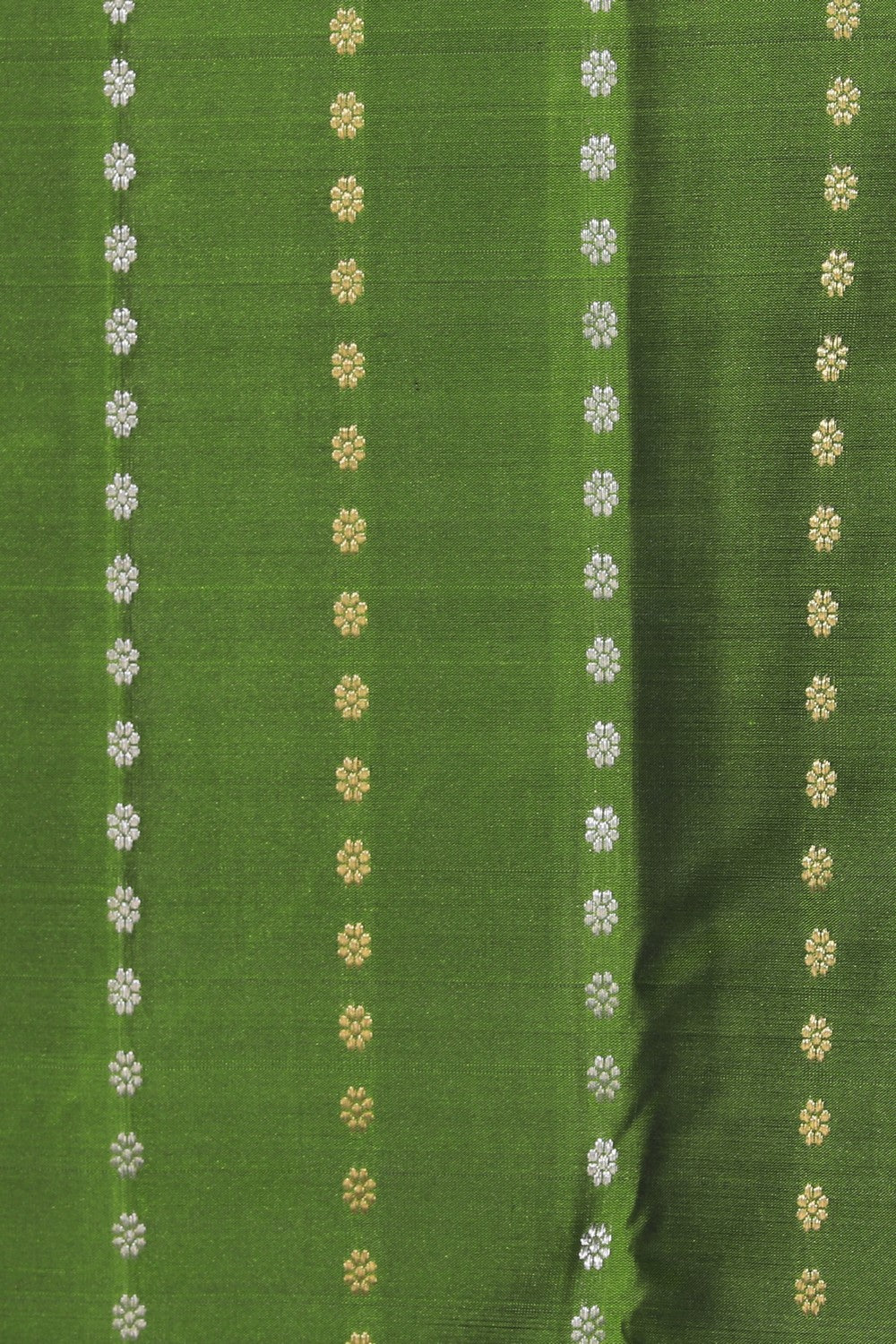 Collection of Kanchi Silk Green Saree in a gallery layout