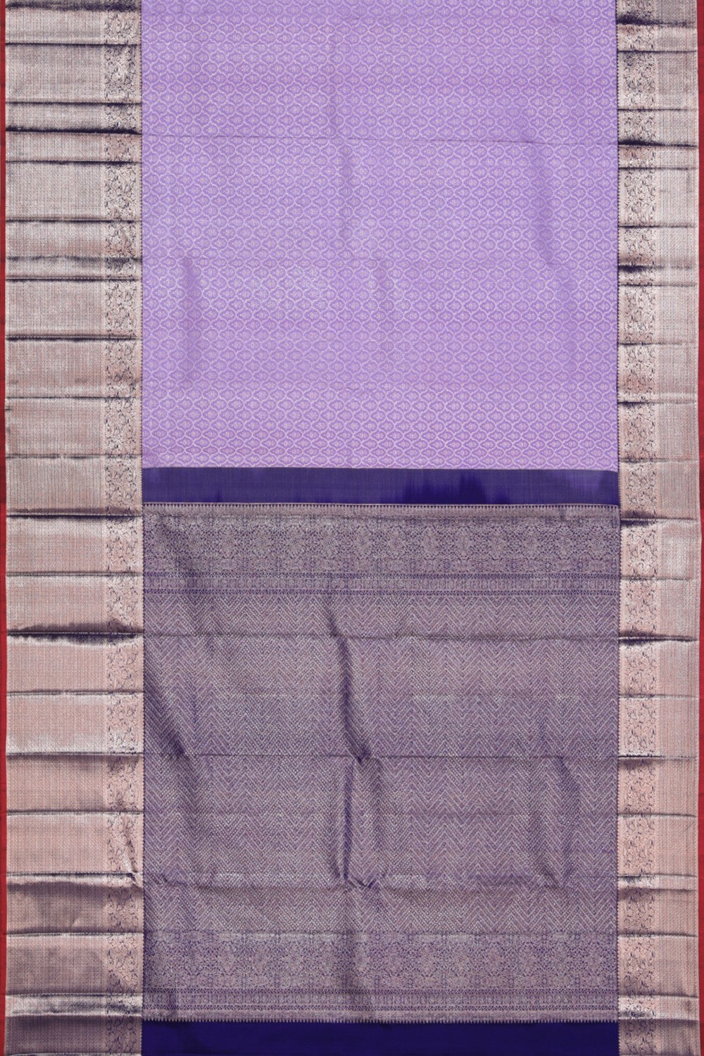 Collection of Kanchipattu Brocade Purple Saree in a gallery layout