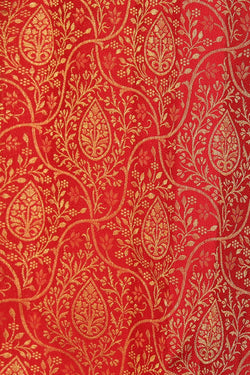 Collection of Kanchipattu Brocade Red Saree in a gallery layout