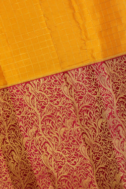 Collection of Kanchipattu Mustard Saree in a gallery layout